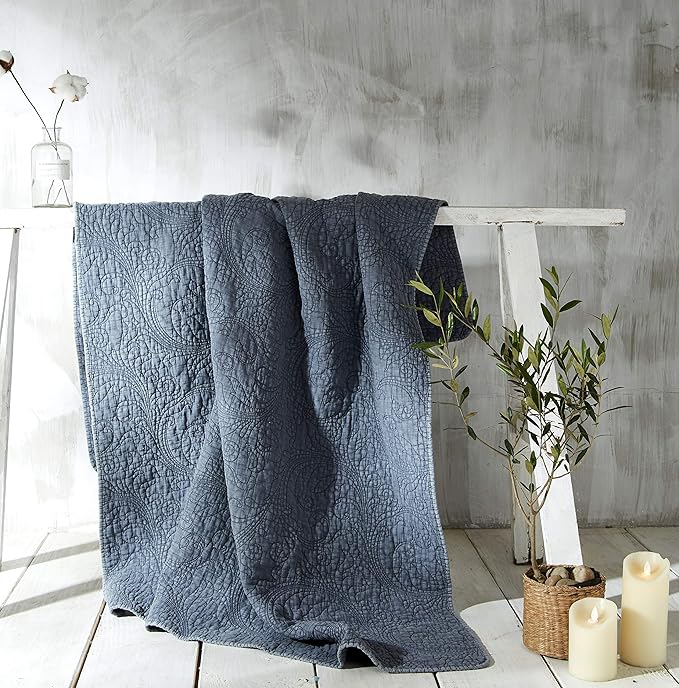 Rachel Ashwell Prairie Farmhouse Quilted Embroidered