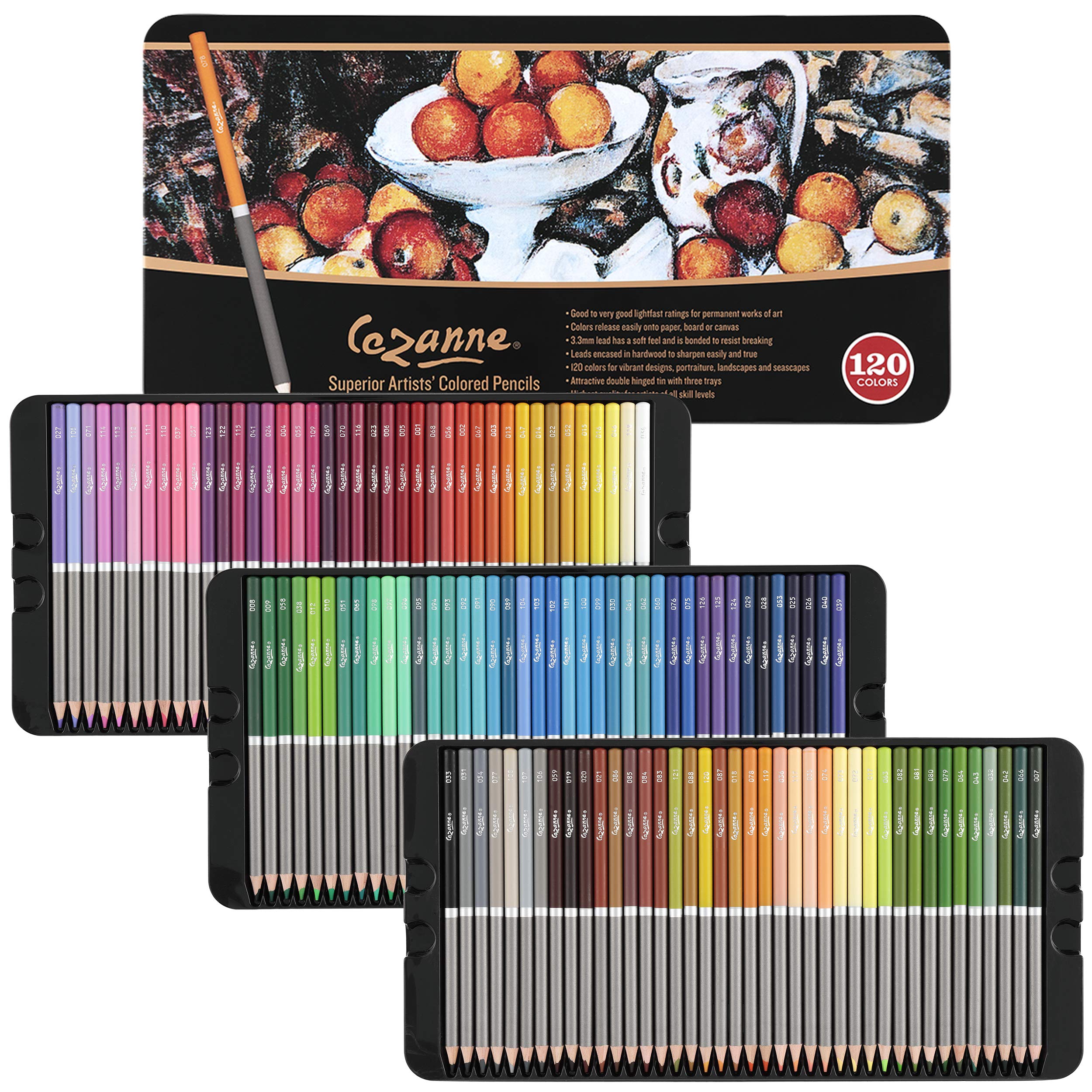 Photo 1 of ***Factory Seal****
Cezanne Creative Mark Premium Colored Pencils MultiColor Set of 120 - Highly-Pigmented Drawing Pencils - Coloring Pencils for Drawing, Blending, Coloring, and More