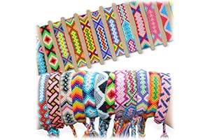 Novelty Place 10 Pcs Woven Bracelet Bulk for Women, Kids & Girls - Nepal Style Friendship Bracelets Handmade Braided Rope Wri