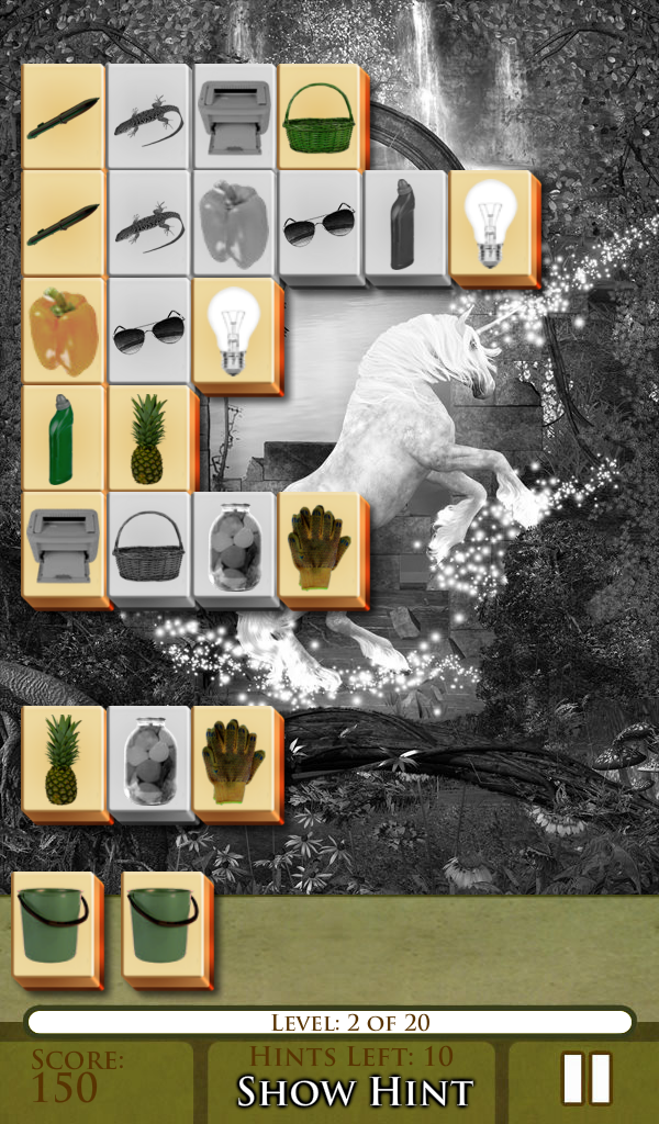 Mahjong - Enchanted Garden of the Unicorns - Thumbnail 2