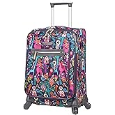 Lily Bloom Carry On Expandable Design Pattern Luggage With Spinner Wheels For Woman (20in, Wildwoods)