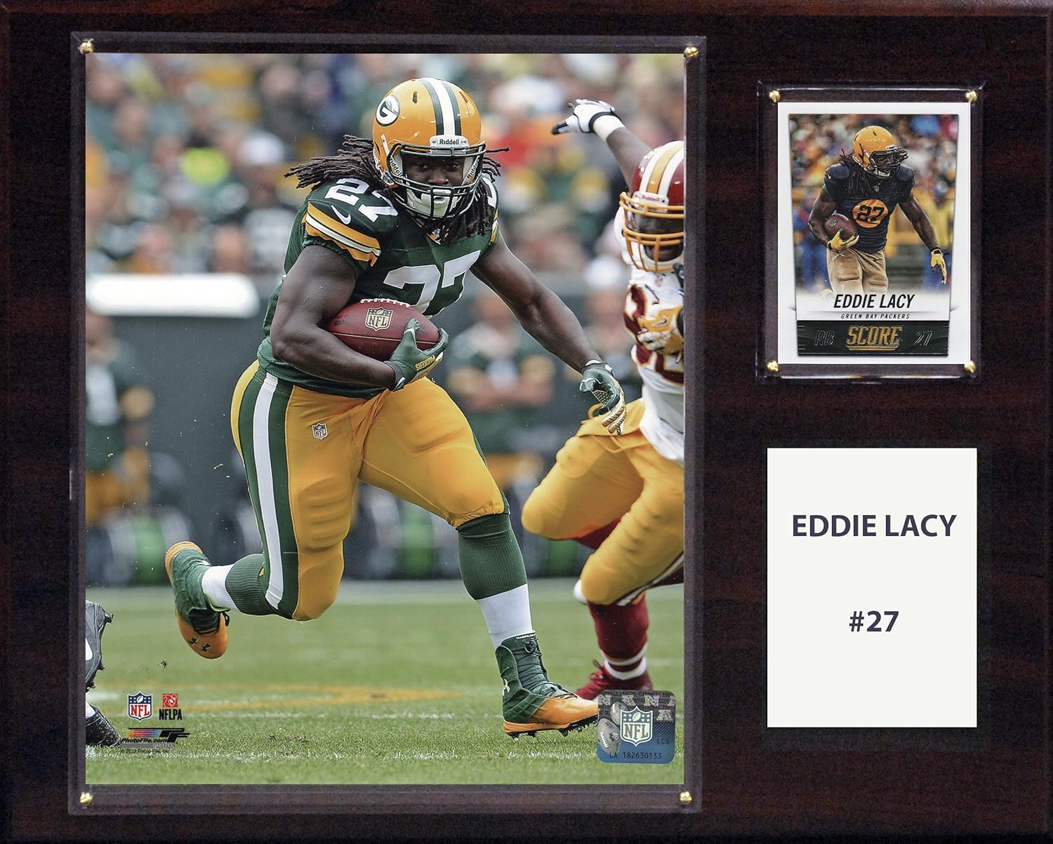 C I Collectables Nfl Green Bay Packers Eddie Lacy Player Plaque 12 X 15 Inch Amazon Co Uk Sports Outdoors