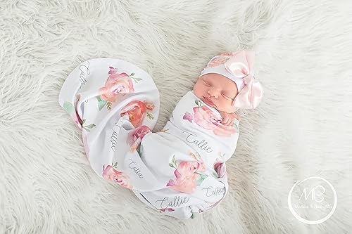 personalized swaddle set