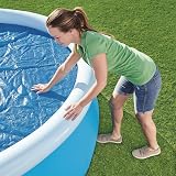 Bestway BW58241 10 ft Steel Pro Frame Solar Pool Cover Blue view 3