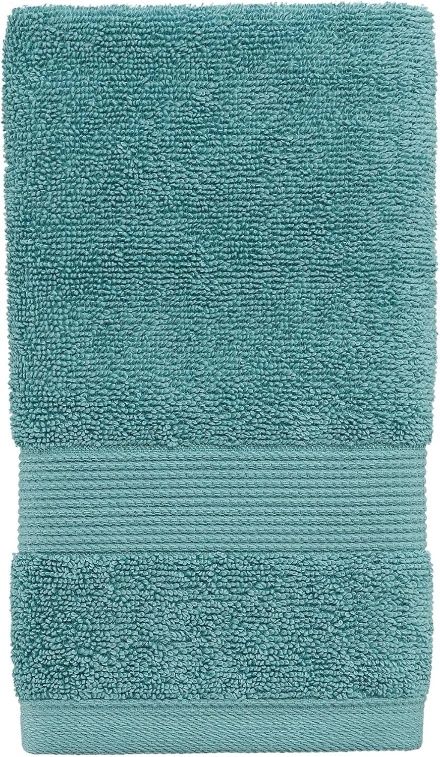 Columbia Quick Dry 90% Cotton/10% Polyester Super Absorbent, Anti-Microbial, Oeko-TEX Certified 6-Piece Bath Towel Value Set. Set Includes: 2 Bath Towels, 2 Hand Towels, 2 Washcloths - Dark Aqua: Home & Kitchen