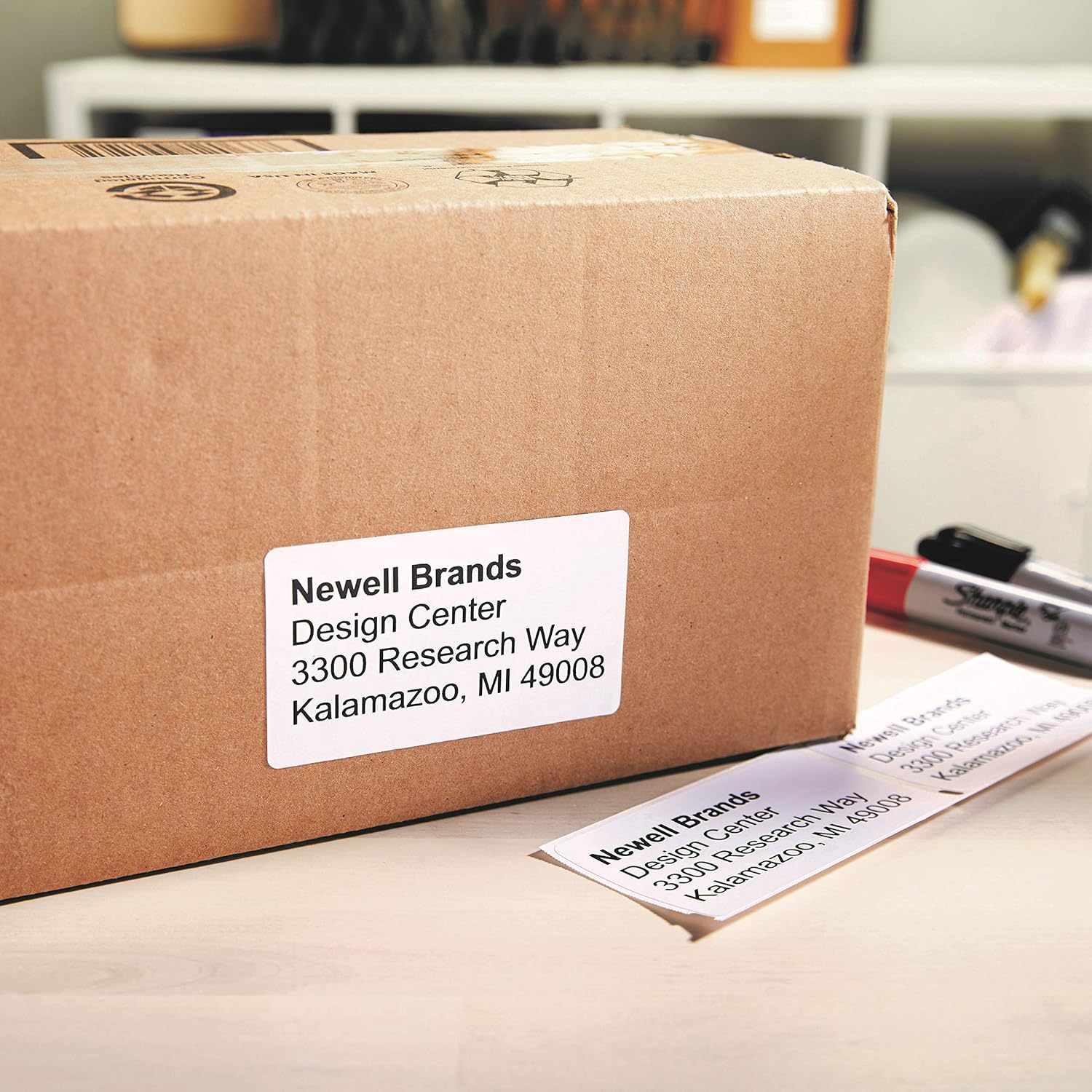 DYMO Authentic LW Large Shipping Labels | DYMO Labels for LabelWriter Label Printers, (2-5/16" x 4), Print Up to 6-Line Addresses, 1 Roll of 300 : Office Products