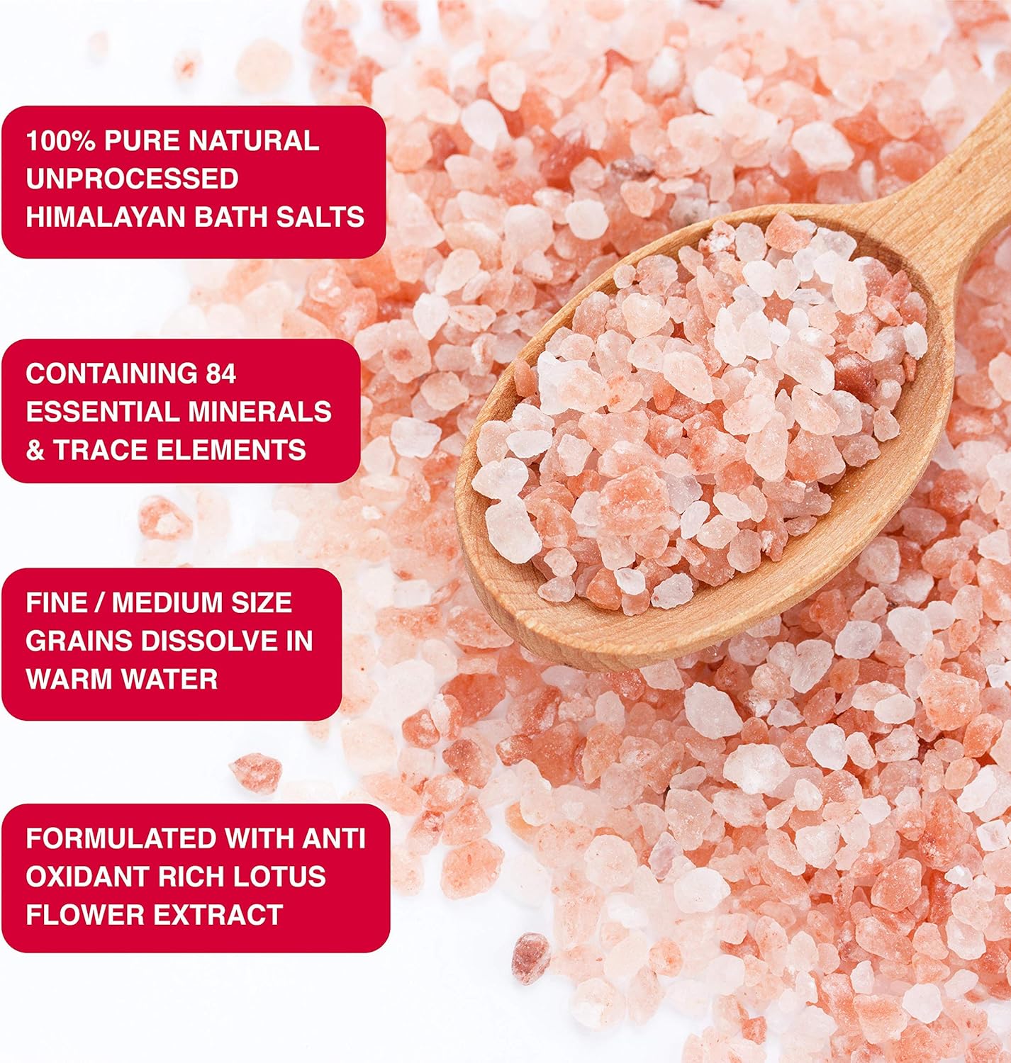 Dr SALTS Himalayan Bath Salts Detox Therapy with Lotus Flower, 1 kg