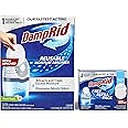 Damp Rid's Drop Starter Kit with 1 Fresh Scent Moisture Absorbing Tab Odor Eliminator for Fresher, Cleaner Air, 15 Ounces. + 1 Free Fragrance Free Refill Pack(2 Tabs). Ilios Packaging.