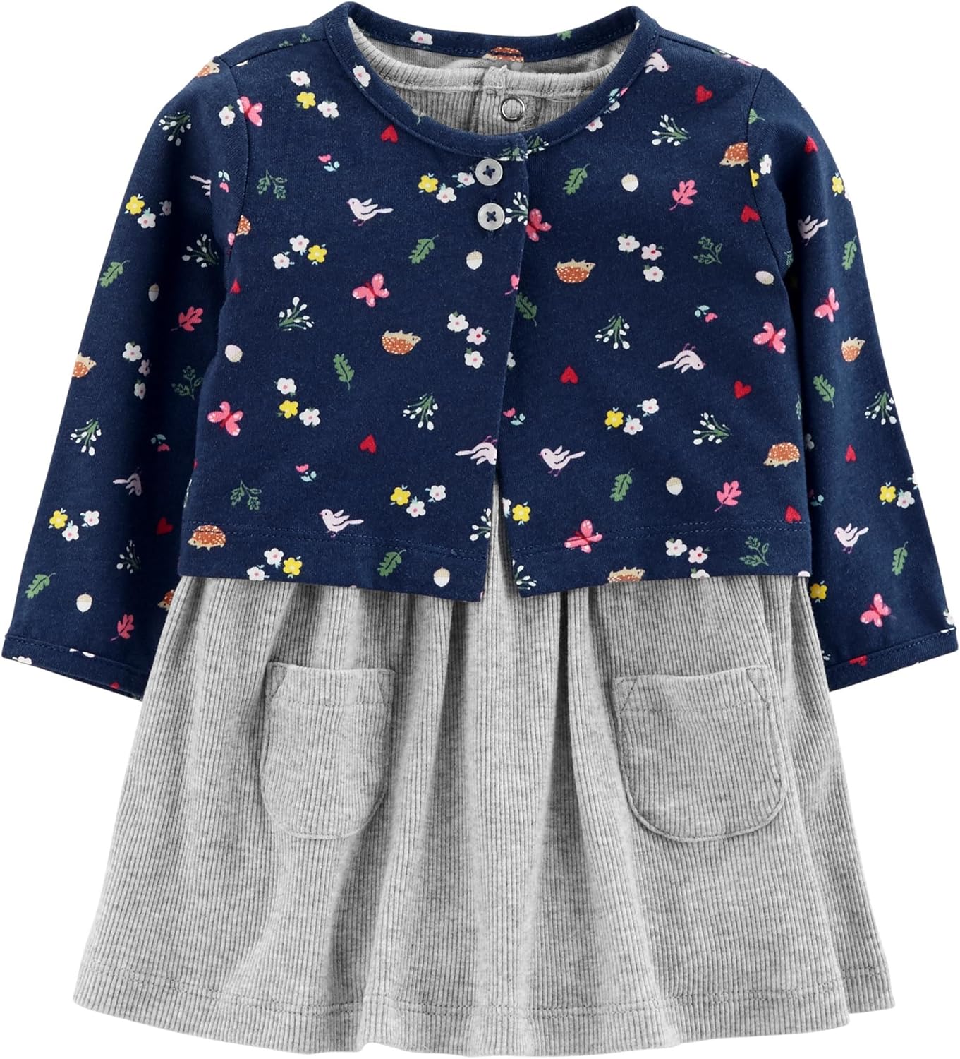 navy blue baby girl cardigan