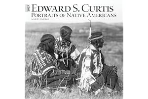 Edward S. Curtis Portraits of Native Americans | 2027 12 x 24 Inch (Hanging) Monthly Square Wall Calendar | Plastic-Free | BrownTrout | Photography USA America