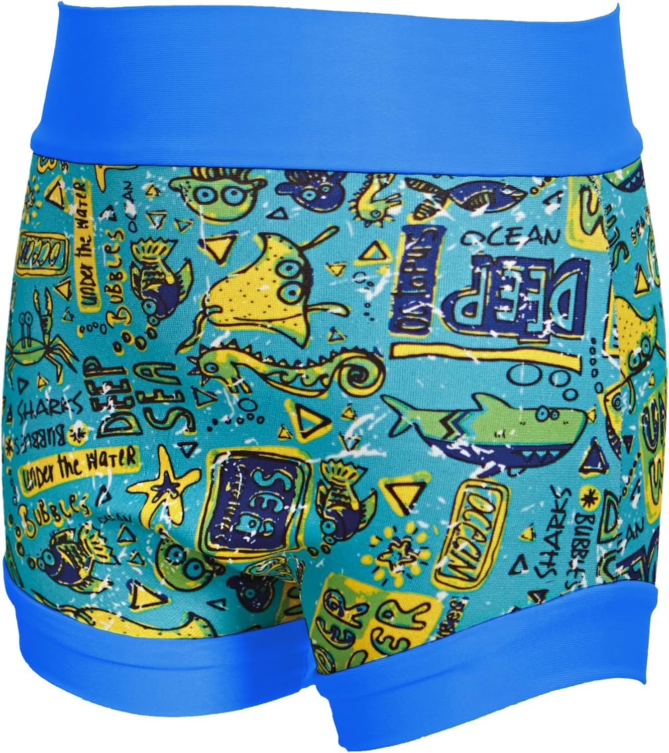 Zoggs Unisex Child Deep Sea Swim Nappy Cover - Multi-Coloured, 6 - 9 Months