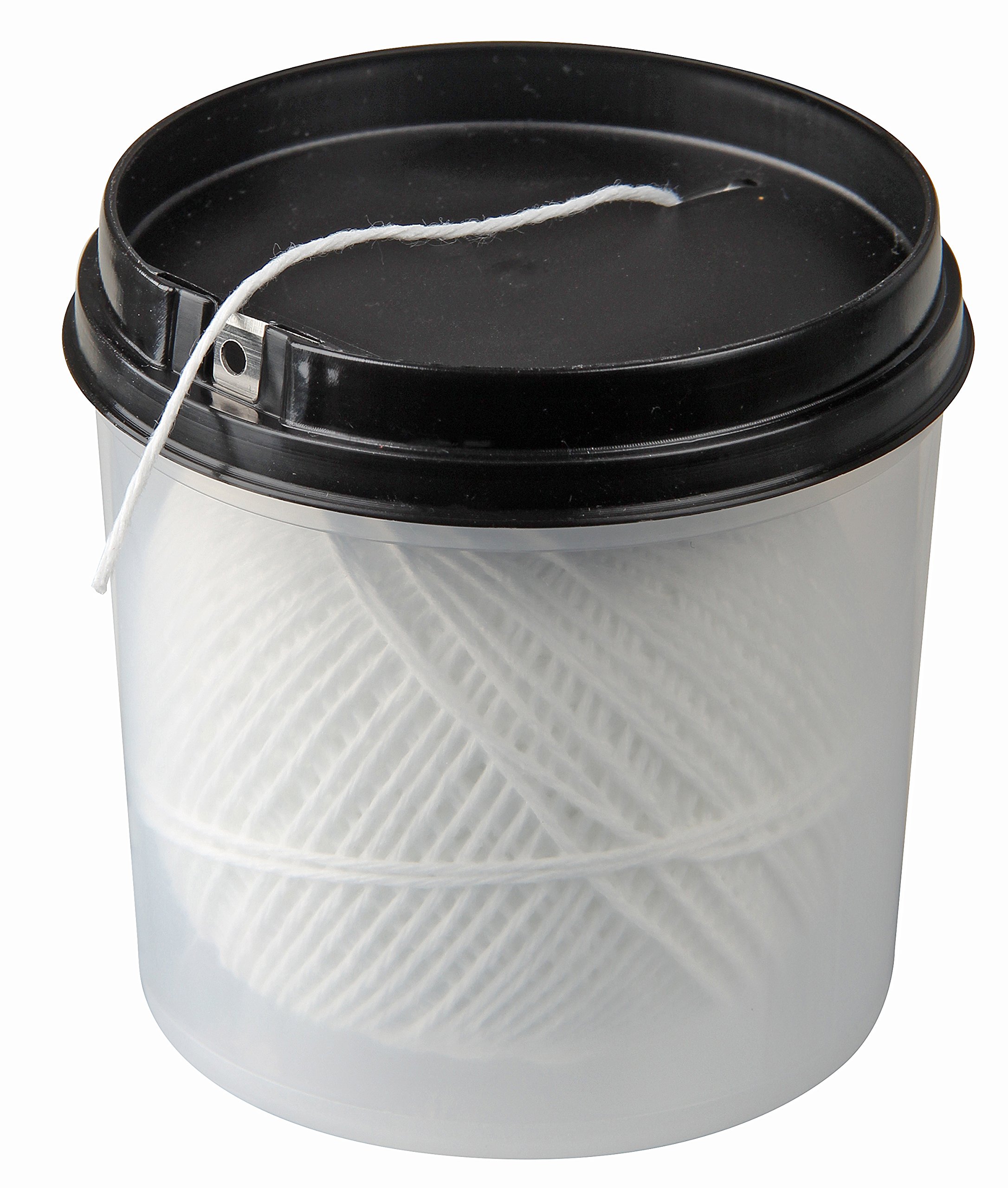 Fackelmann 12313 Cooking Twine 100m - Heat Resistant Kitchen Twine in Practical Dispenser Box, White