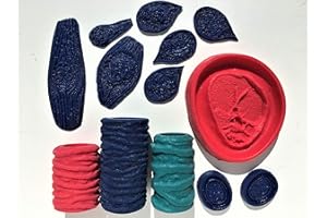 SBC DECORATIVE CONCRETE TRAINING AND PRODUCTS Concrete Texture Rollers And Masonry Form Tools -"The Original" Tree Bark Roller Set - Perfect Tree Bark Design Roller + Stamp Kit - Includes 3 Rollers + 10 Tree Knot Stamps