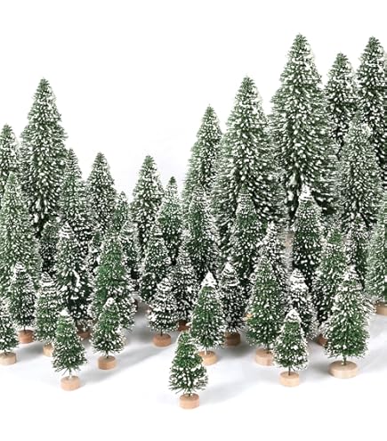 Kerstdorp Accesoire | Lemax | Assorted Pine Trees | General Products Set Van 21 Handgeschilderd 4768 I40533 T3173280 - View #4