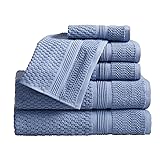 100% Cotton Waffle Textured 6 Piece Towel