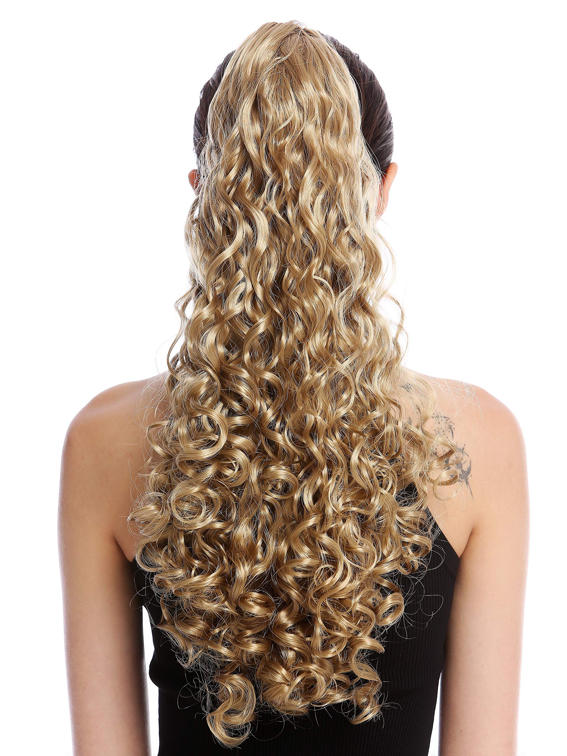 WIG ME UP - 19AXL-V-22T Ponytail Hairpiece Extensions very long voluminous curled curls champagne blond 20inch