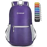 ZOMAKE Ultra Lightweight Hiking Backpack 20L, Packable Small Backpacks Water Resistant Daypack for Women Men(Purple)