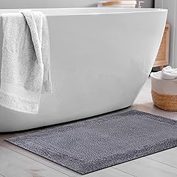 Savi Home Bath Mat Rug 17x24 Charcoal