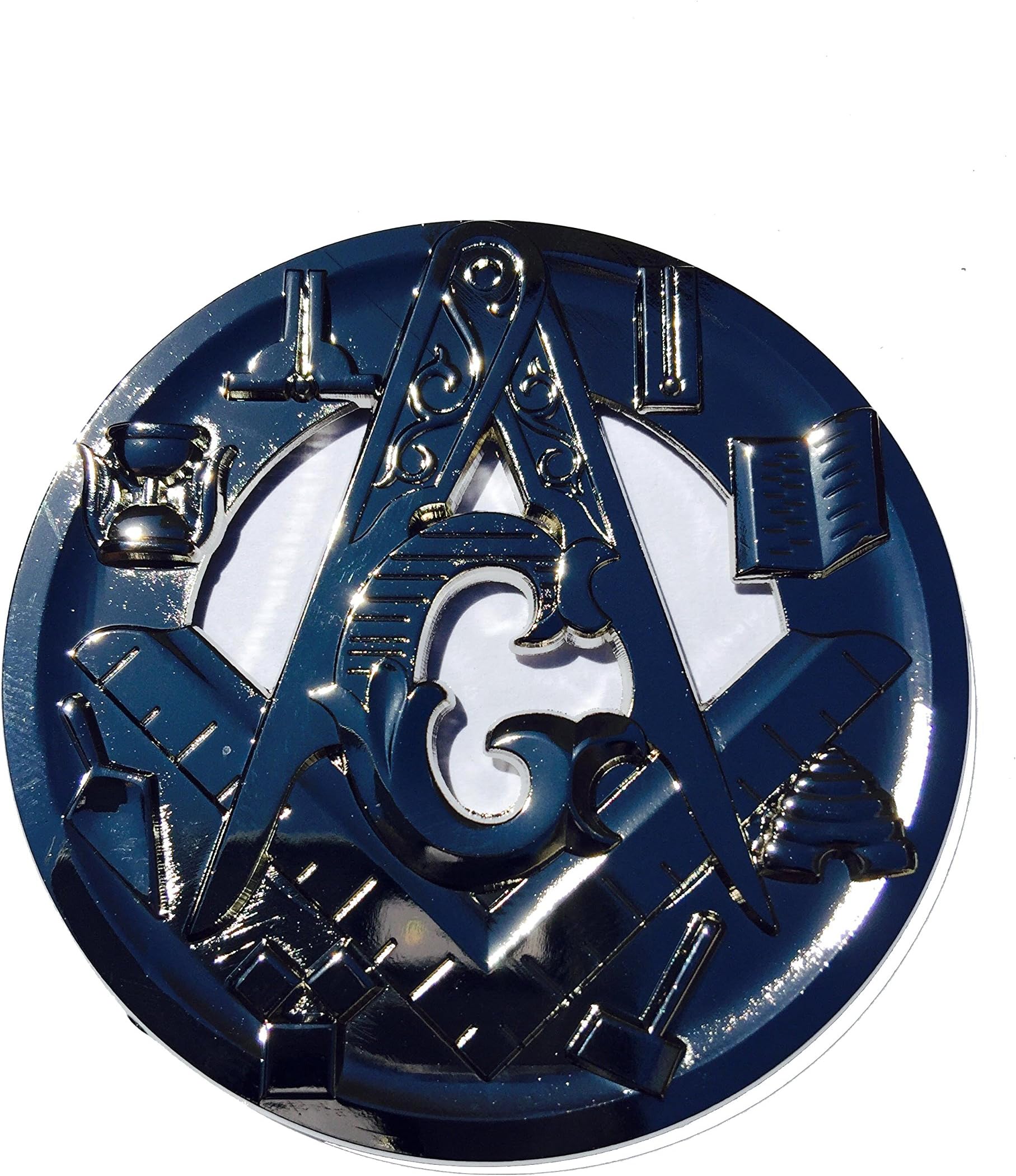 Masonic Metal Chrome Mason Symbols auto Car decorative Emblem
