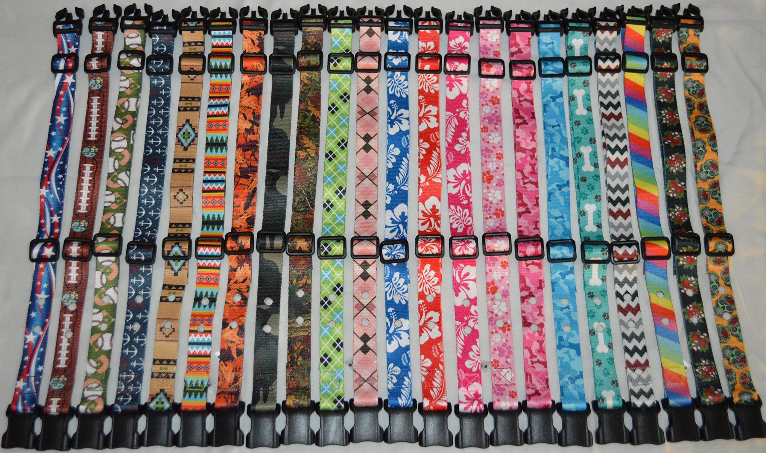 CollarSafe 1" Wide Designer Pattern Polyester Replacement Collar -Fits Most (Not All) Petsafe & Other Receiver modules requiring 2 Holes (1-3/16" Apart on Center - Read Listing!)