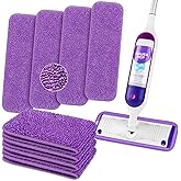 HOMEXCEL Microfiber Mop Pads 8 Pack for Swiffer PowerMop 13"-15" Washable | Dry &amp; Wet Use, Machine Washable &amp; Reusable, Effective Cleaning, Power Mop Pads Refills for Wood/Tile/Laminate/Marble