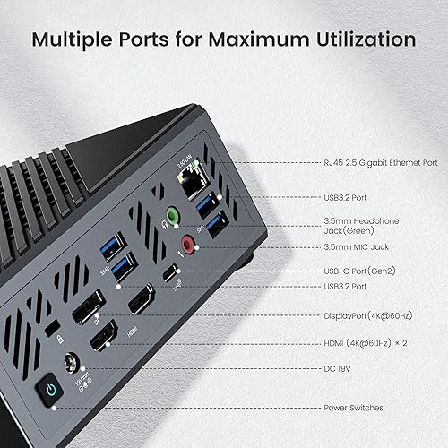 MINISFORUM Elitemini B550 Mini PC AMD Ryzen 7 5700G Windows 11 Pro