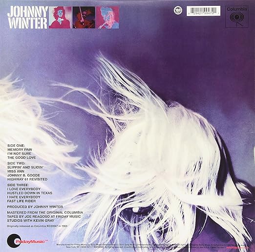 Johnny Winter Second Winter 180 Gram Audiophile Vinyl