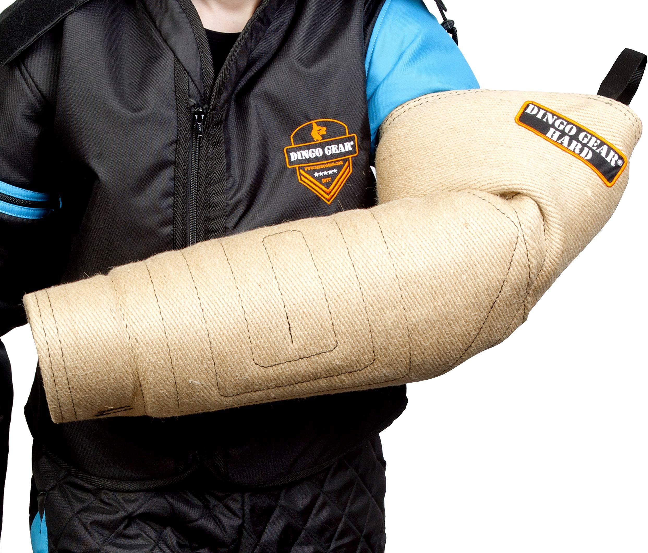 Dingo Gear Very Hard Jute Bite Sleeve with Strong Handle and Grip Inside The Bite Guard for IGP, K9, Sports, Dog Training, Bite Level 5 - Master (S01960)