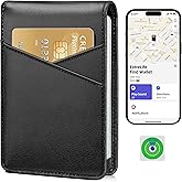 ExtreLife Mens Wallet with Smart Tracker, Genuine Leather Bifold Wallet, Works with Apple Find My, 10 Card Slots, Money Pocket, ID Window, RFID Blocking, GPS Wallet Tracker, Gift Box, Black
