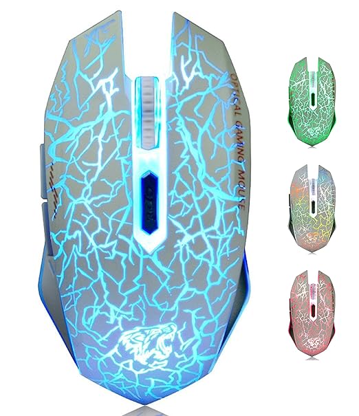 title=M2 Mouse Ricaricabile Wireless ,Ottico USB Gaming Mouse Silenzioso senza fili