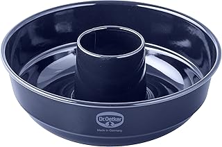 Dr. Oetker Frankfurter Kranz, Ø 26 cm, Kranzform mit Quarz-Emaille-Versiegelung, Backform der Serie Back- Liebe Emaille, Menge: 1 Stück, Farbe: blau