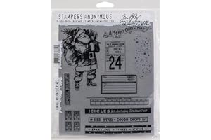 Timbres étirables Tim Holtz 17,8 x 21,5 cm - Vacances vintage