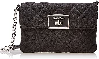 Calvin Klein Ponte Knit Cross Body Bag, Heather Grey, One Size