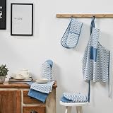 Penguin Home Set of 2 Recycled Cotton Tea Towels White Blue 50x70cm view 5