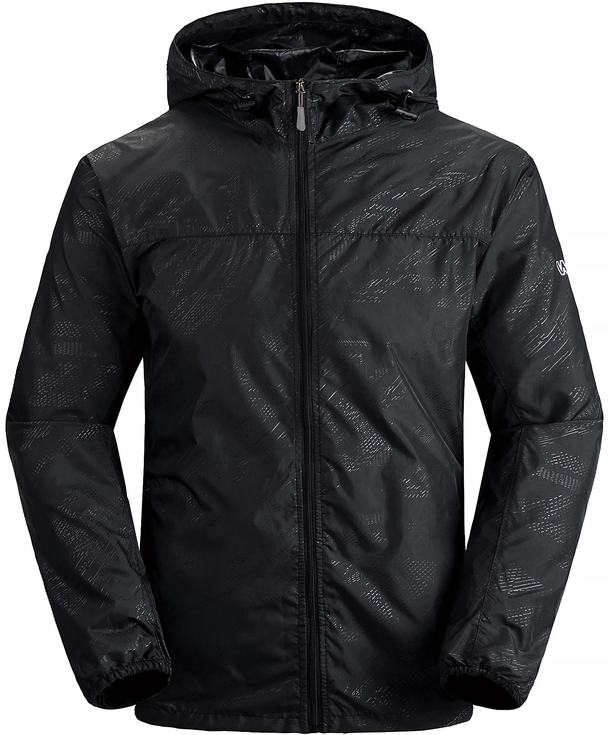 Wantdo Men's Lightweight Windproof Jacket UV Protect Quick Dry packable