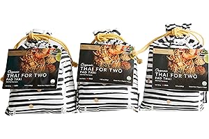 Thai for Two Cooking Kit by Verve CULTURE | USDA-Organic Pad Thai Cooking Kit | Authentic Thai Cuisine | Unique Cooking Gift Set | Vegan, Gluten-Free | Made in Thailand |Pack of 3