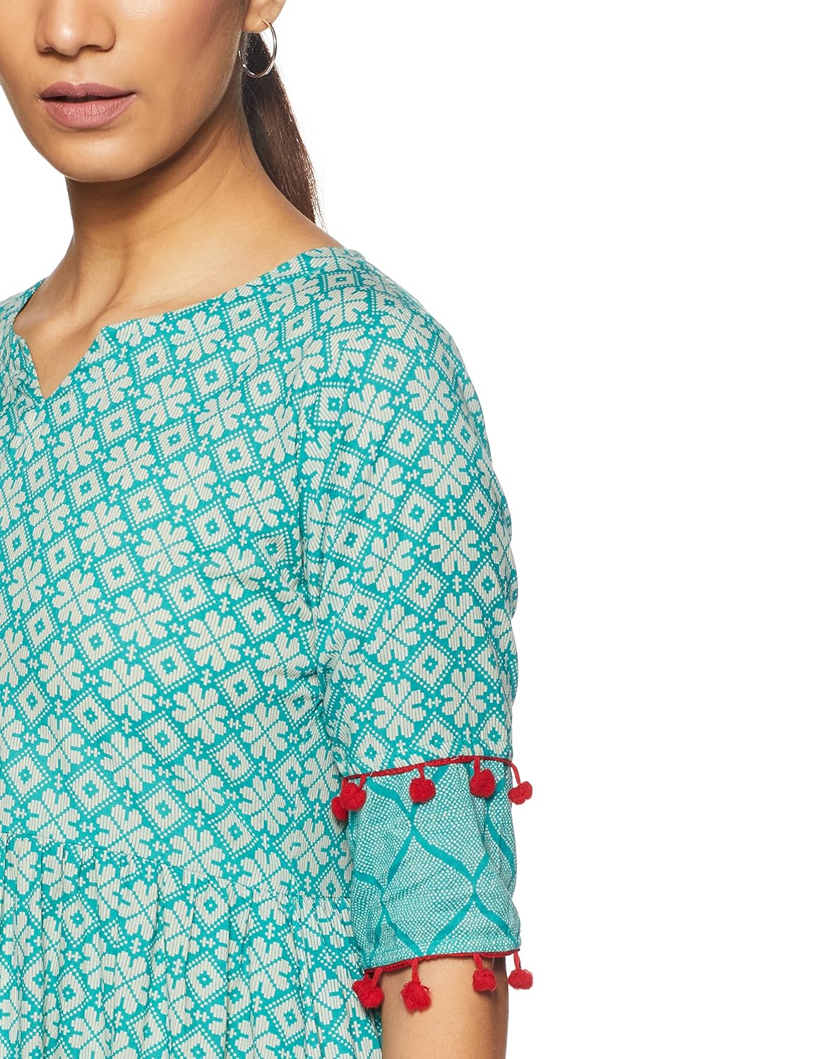 gerua women's anarkali kurta