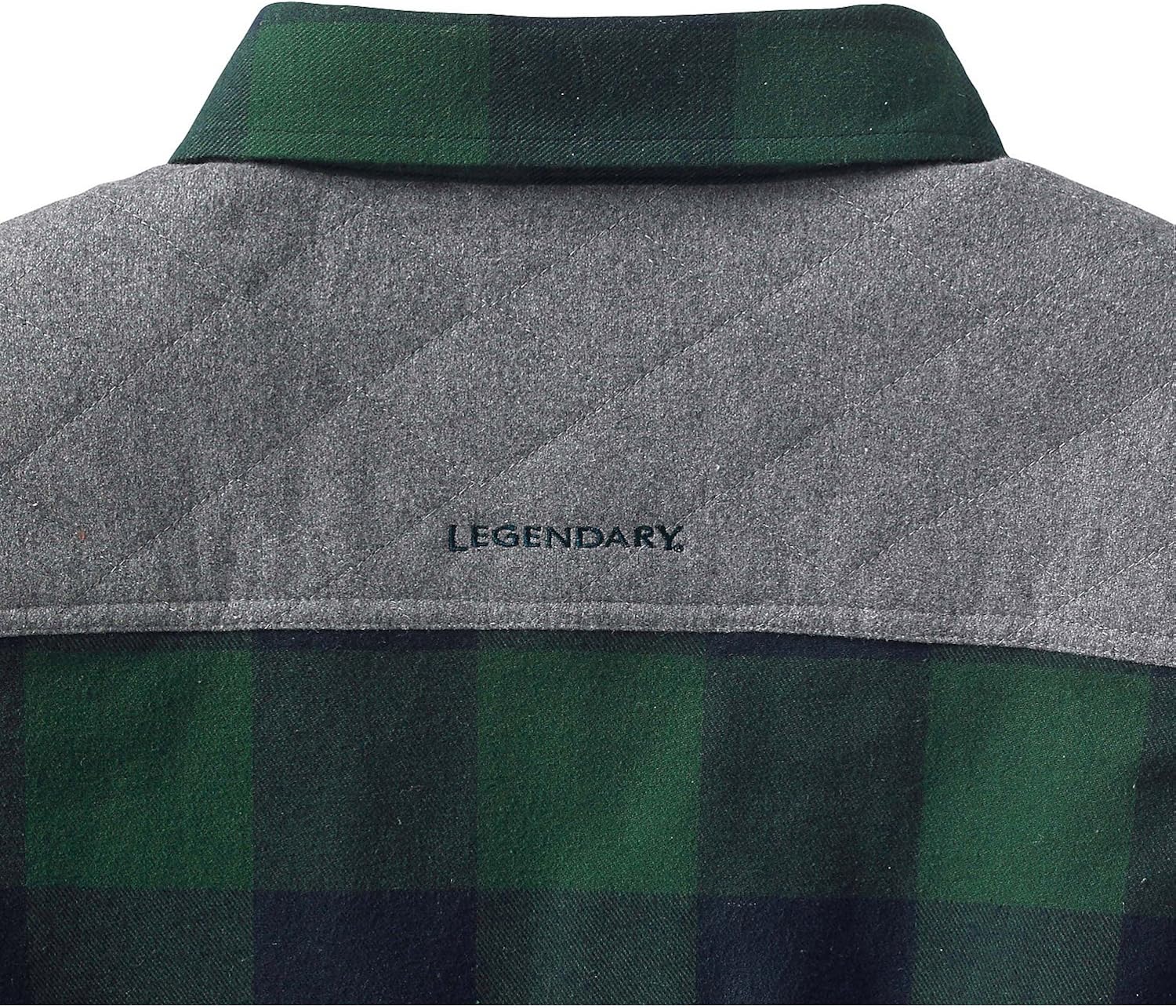 Legendary Whitetails Men's Woodsman Heavyweight Quilted Flannel Shirt Jacket: Clothing