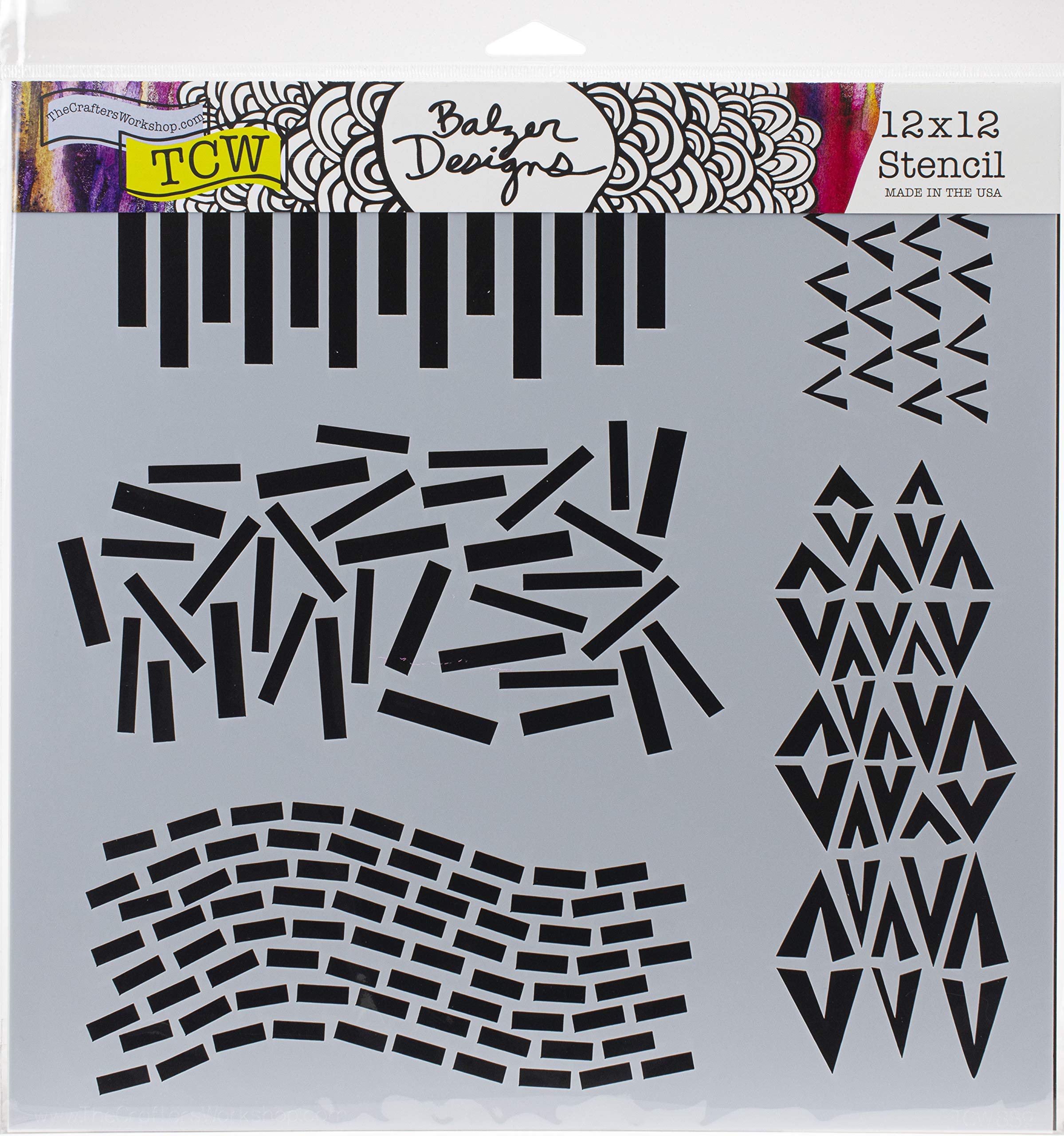 The Crafters Workshop TEMPLATES 12"X12" Dash V, One Size