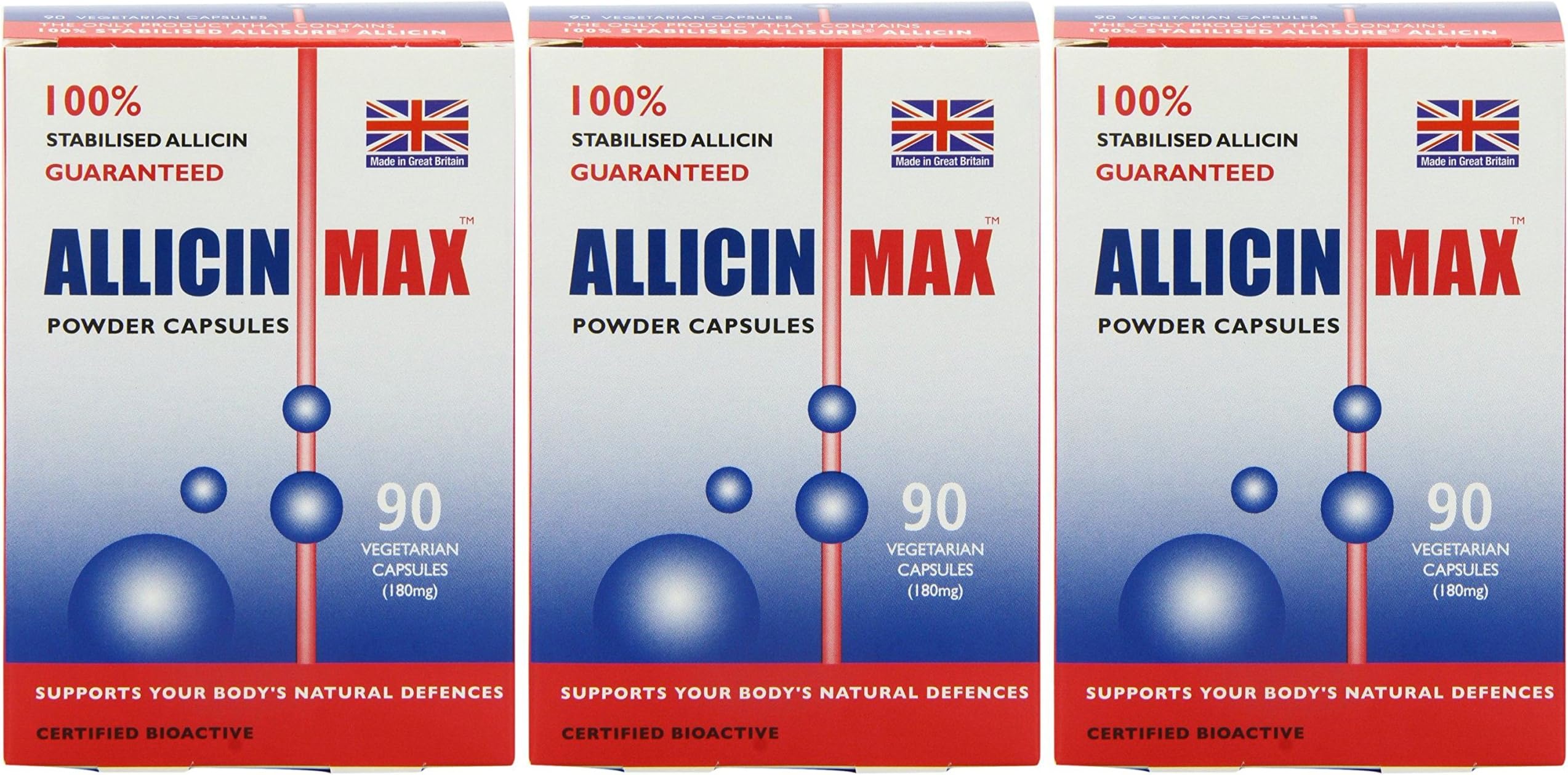(3 PACK) - Allicin Allicin Max 180Mg Veg Capsules | 90s | 3 PACK - SUPER SAVER - SAVE MONEY