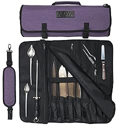 Asaya Chef Knife Roll Bag - 20 Total Pockets for