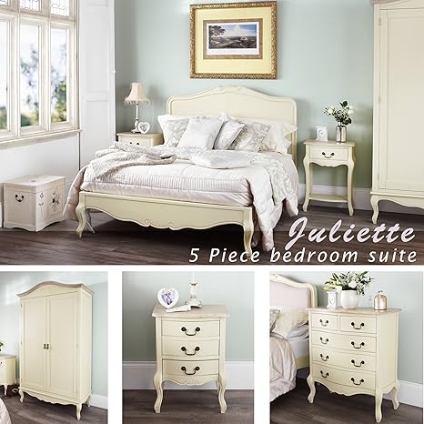 Juliette Shabby Chic 5-teiliges Möbelset für Schlafzimmer ...