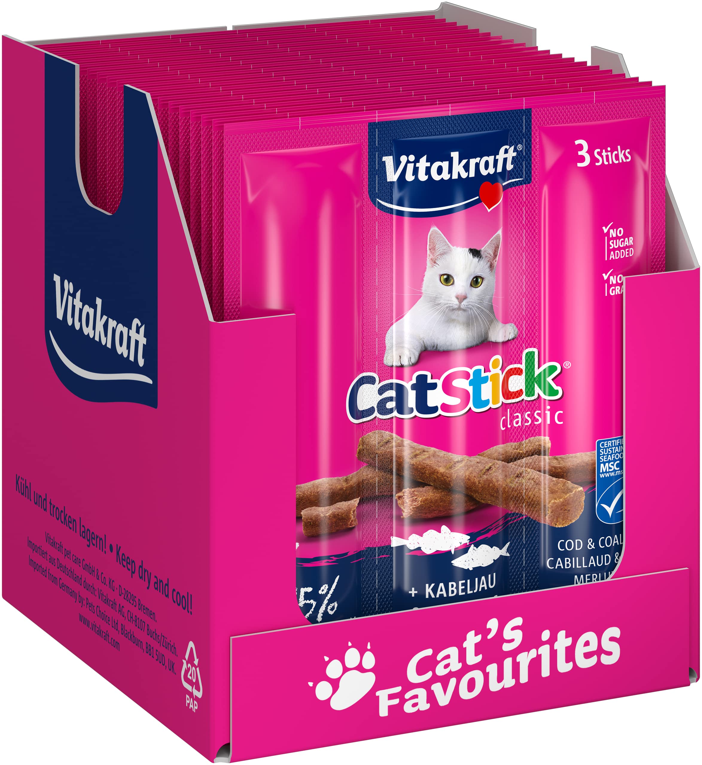 Vitakraft Cat Stick Mini Cod & Tuna 18 g (Pack of 20) โ image 1