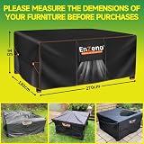 Enzeno Outdoor Garden Furniture Cover 270x180x94cm Waterproof 420D Windproof view 7