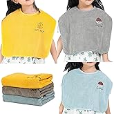 RAXIFU Baby Bibs for Girls or Boys, Toddler Bibs for Feeding (blue yellow grey)