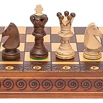 Amazon.com: Husaria European International Wooden Chess Game Set 