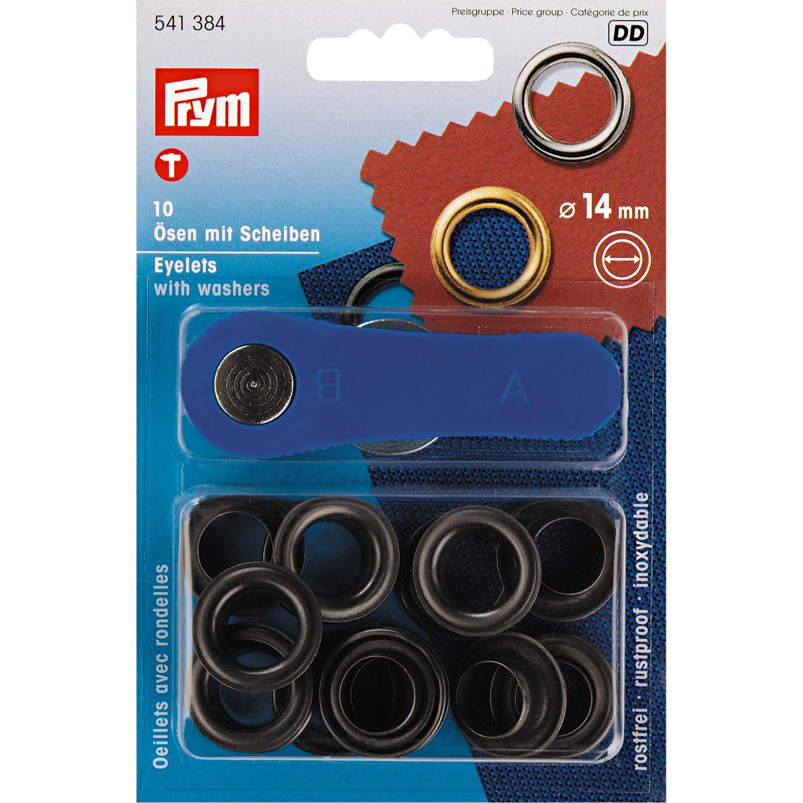 Prym - Bronze (14mm) Eyelets and Washers - 1 Count