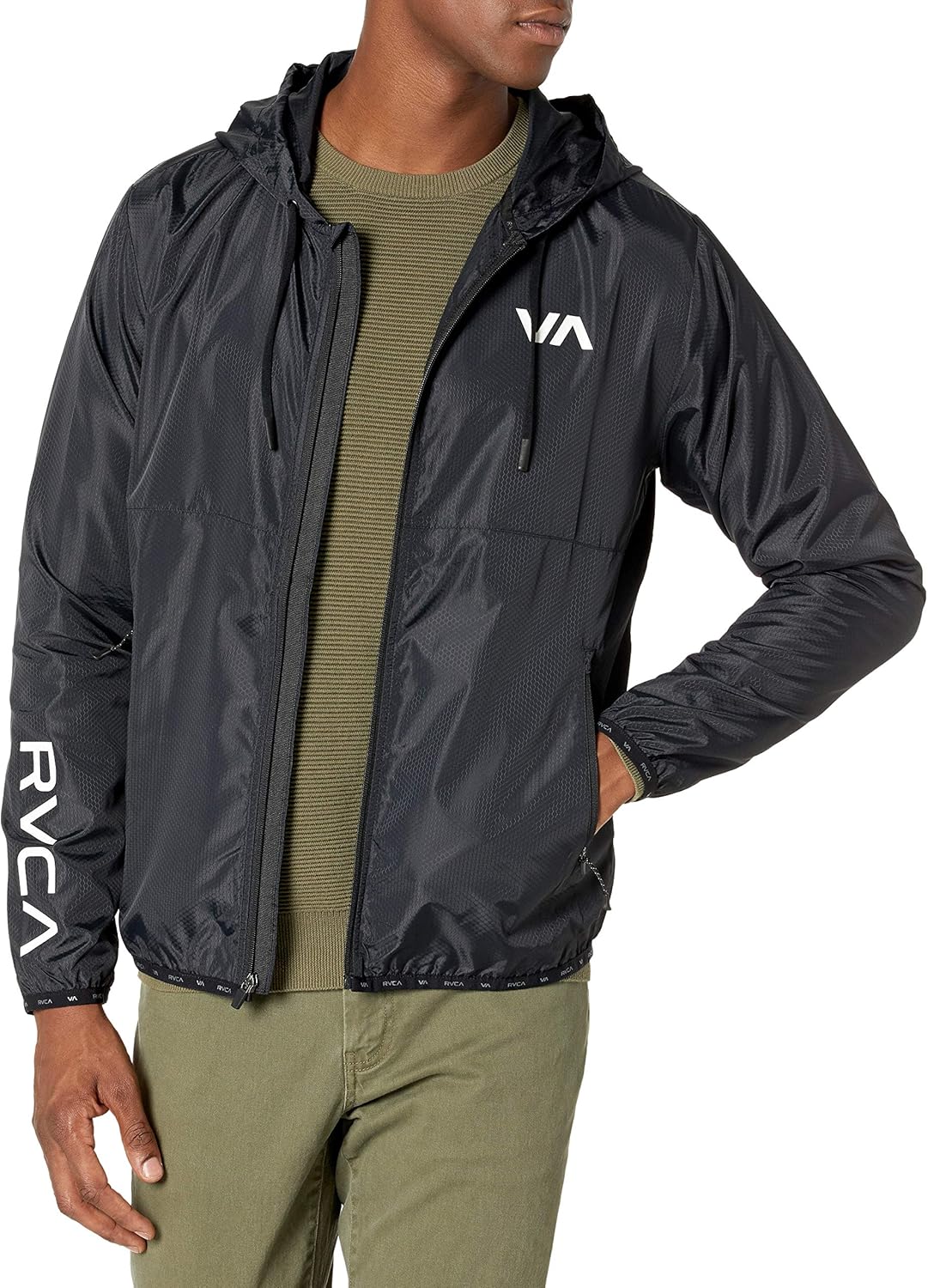 RVCA mens Hexstop V Jacket: Clothing
