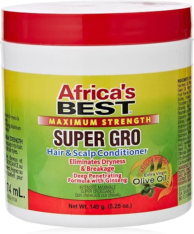 Africa's Best Maximum Strength Super Gro Hair Scalp Conditioner 149g