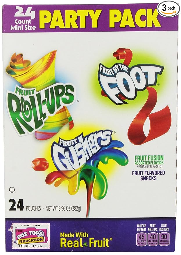 Betty crocker fru/fbtf/fg minis frt flvrd sncks party pk (016000445611)